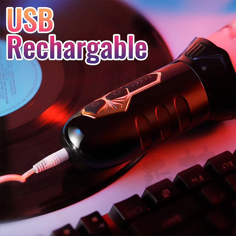 A44--Bellucci Rotating Aircraft Cup Vibration Wrapped Silicone Liner Male Masturbator