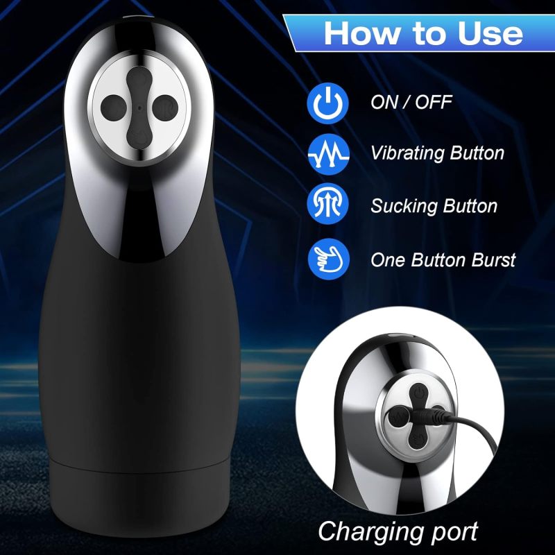 AL996--Xingyun aircraft cup vibrating sucking male electric masturbator penis exerciser