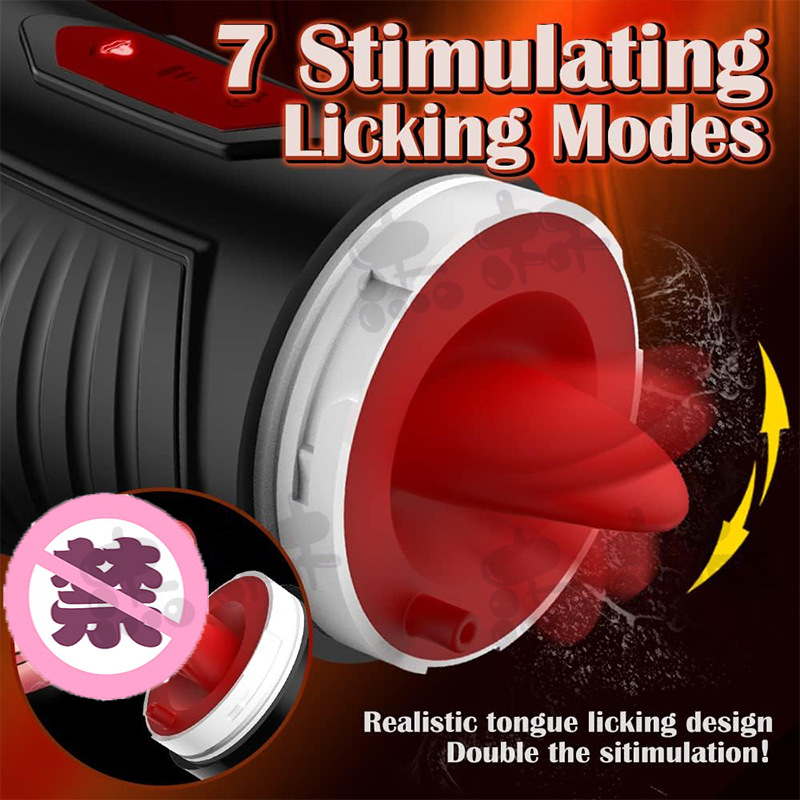 A10--Tongue kissing for men with automatic tongue licking and sucking masturbation cup vibrating men clamping and sucking electric aircraft