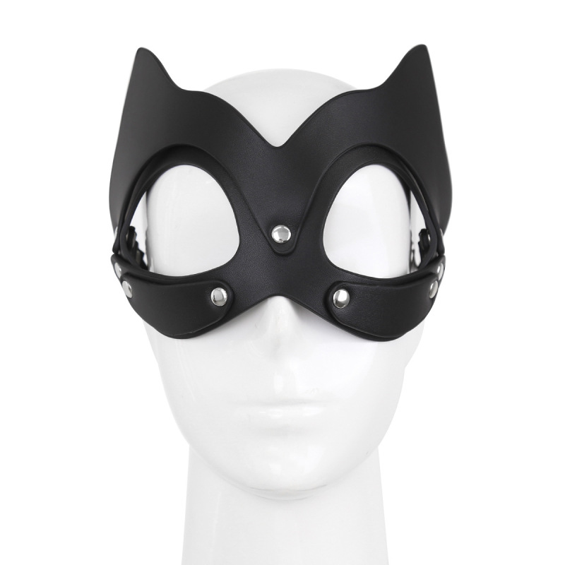 232403096-Sex toy eye mask cat face eye mask alternative toy leather mask face mask stage props coplay costume