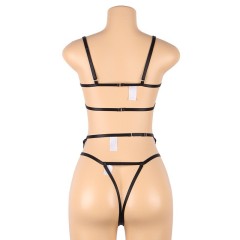 R81017--Large size sexy three-point garter suit flirts and seduces
