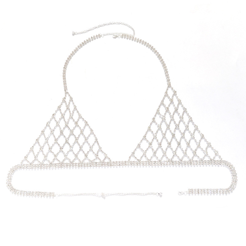 ST221033-Bikini breast chain accessories, summer beach vacation swimsuit accessories, nightclub sexy body chain for women