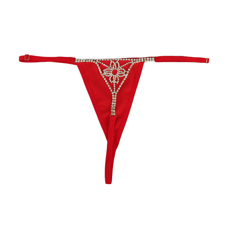 ST221020-European and American fashion accessories personalized flower rhinestone body chain cross-border sexy thong accessories for women