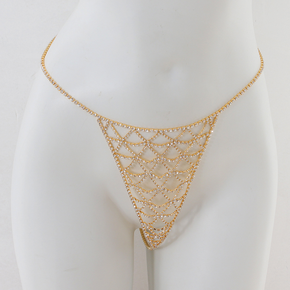 ST230921-Rhinestone bikini bra nightclub beach sexy body chain chest chain