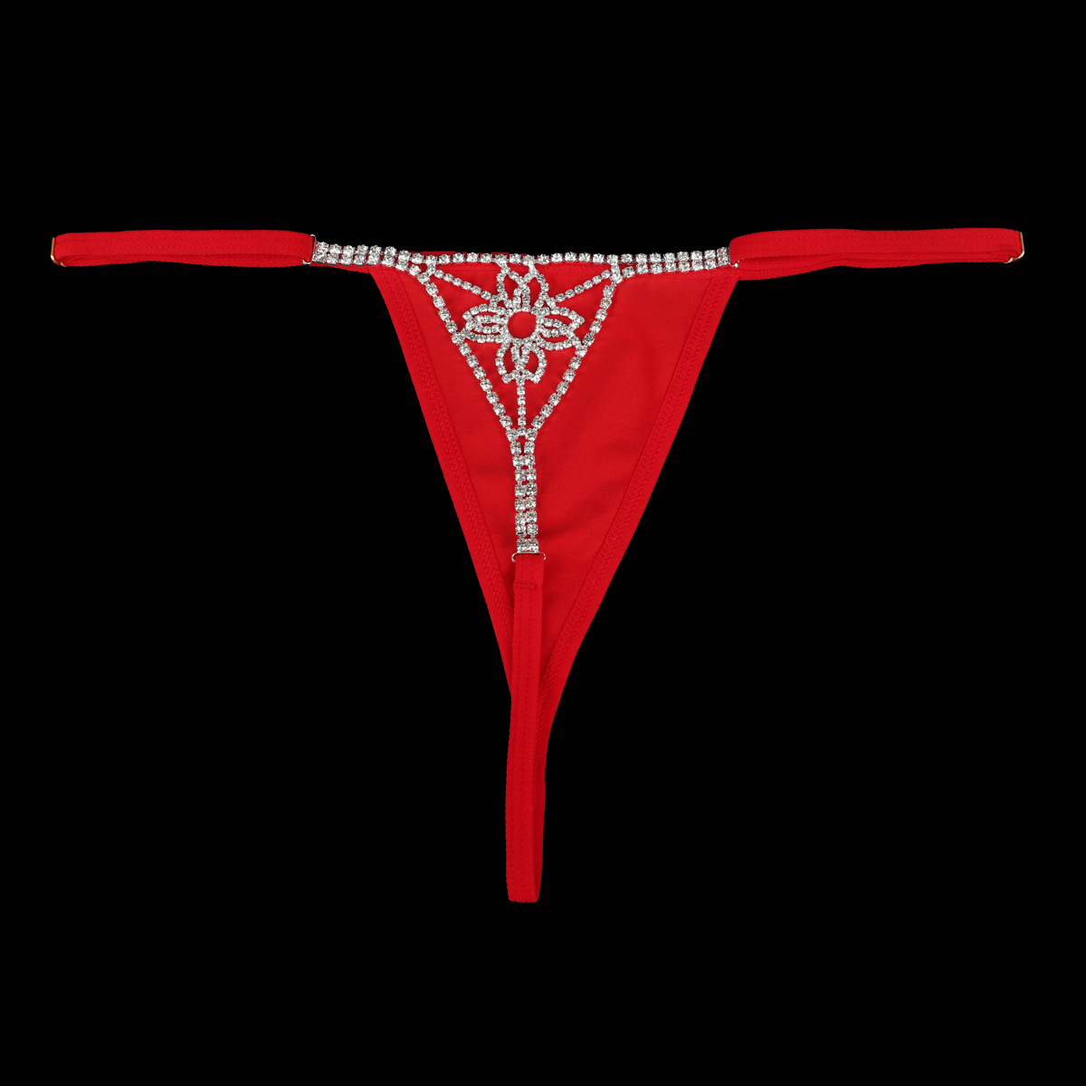 ST221020-European and American fashion accessories personalized flower rhinestone body chain cross-border sexy thong accessories for women