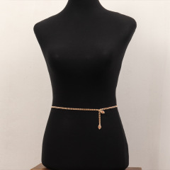 YL22502-Waist accessories Fashion rhinestone snake shape European and American sexy summer beach waist chain