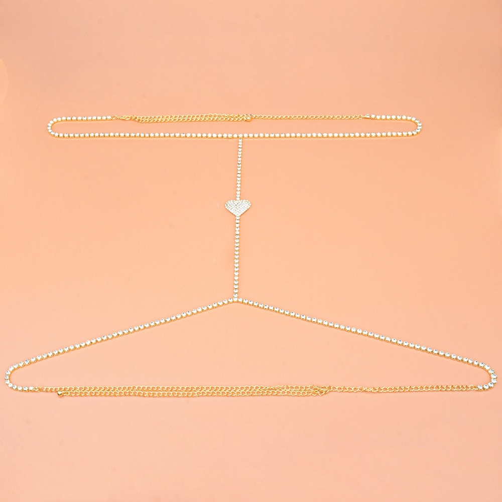 ST230206-Sexy nightclub sexy bikini rhinestone chain body chain for women