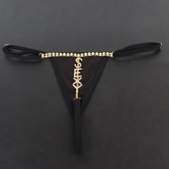 ST221027-Popular sex toys European and American sexy chest chain women's accessories SEXY letter rhinestone underwear chain bikini chain