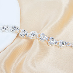 ST230210-Love Rhinestone Breast Chain Fashionable and Sexy Bikini Nightclub European and American Style Body Chain for Women
