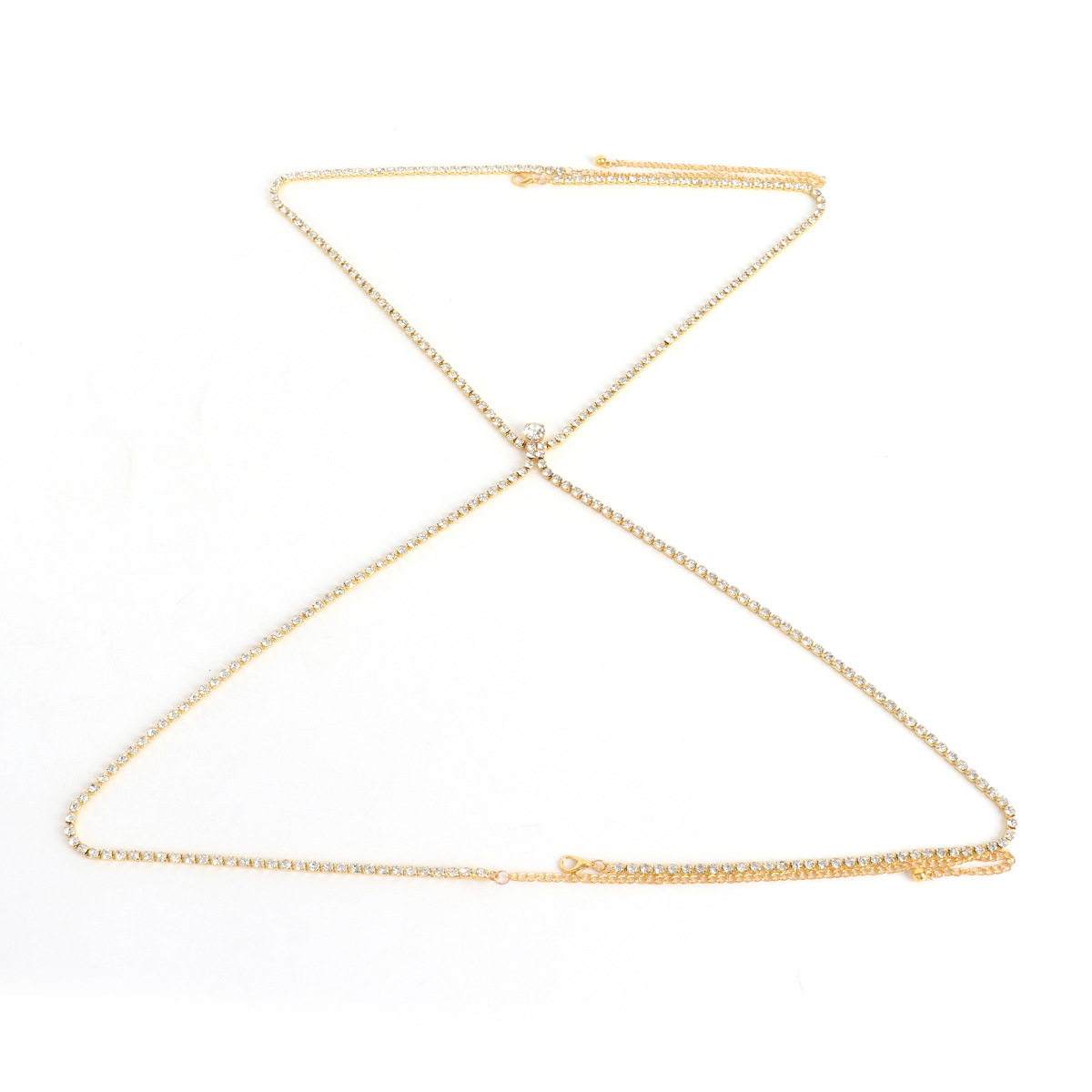 ST22403-New European and American cross-border jewelry body chain beach sexy simple chest chain