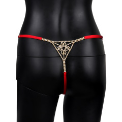 ST221020-European and American fashion accessories personalized flower rhinestone body chain cross-border sexy thong accessories for women