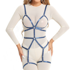 N0284--The most popular harness-in-one underwear, sexy breast-exposing butt-revealing, no-take-off temptation sex suit