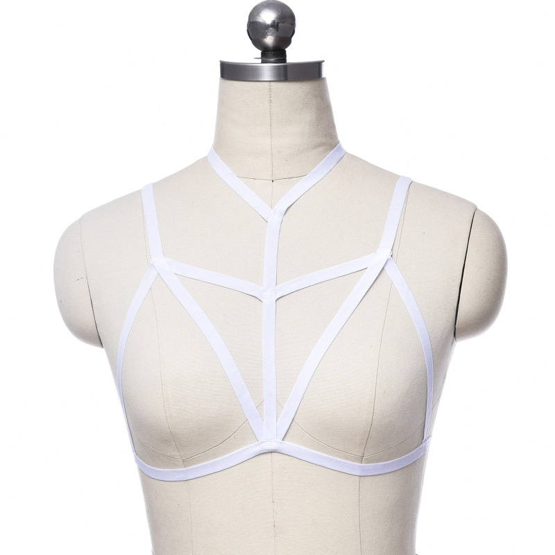 S0001--Popular sexy lingerie hollow elastic strap bra