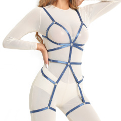 N0284--The most popular harness-in-one underwear, sexy breast-exposing butt-revealing, no-take-off temptation sex suit
