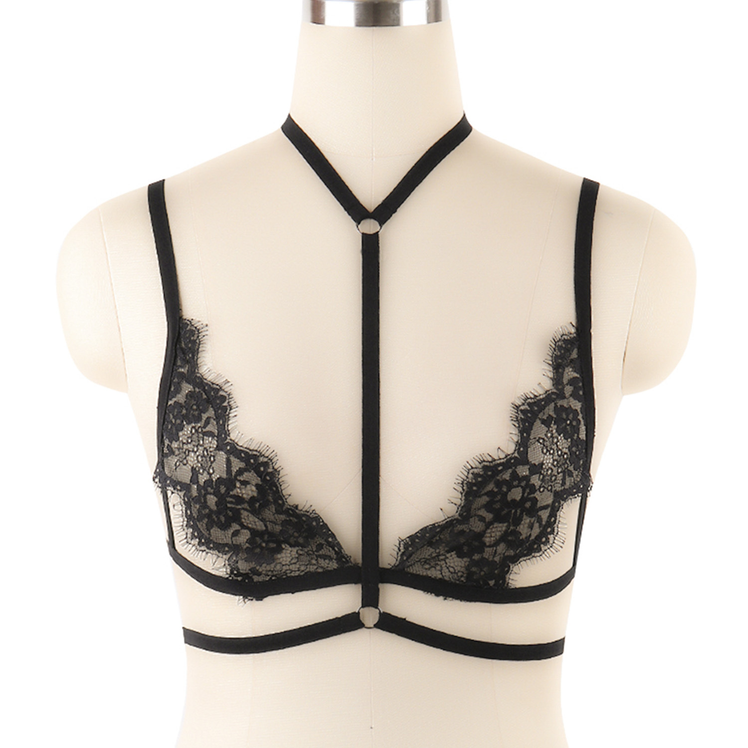 S0003--Sexy lace bra, versatile strappy underwear