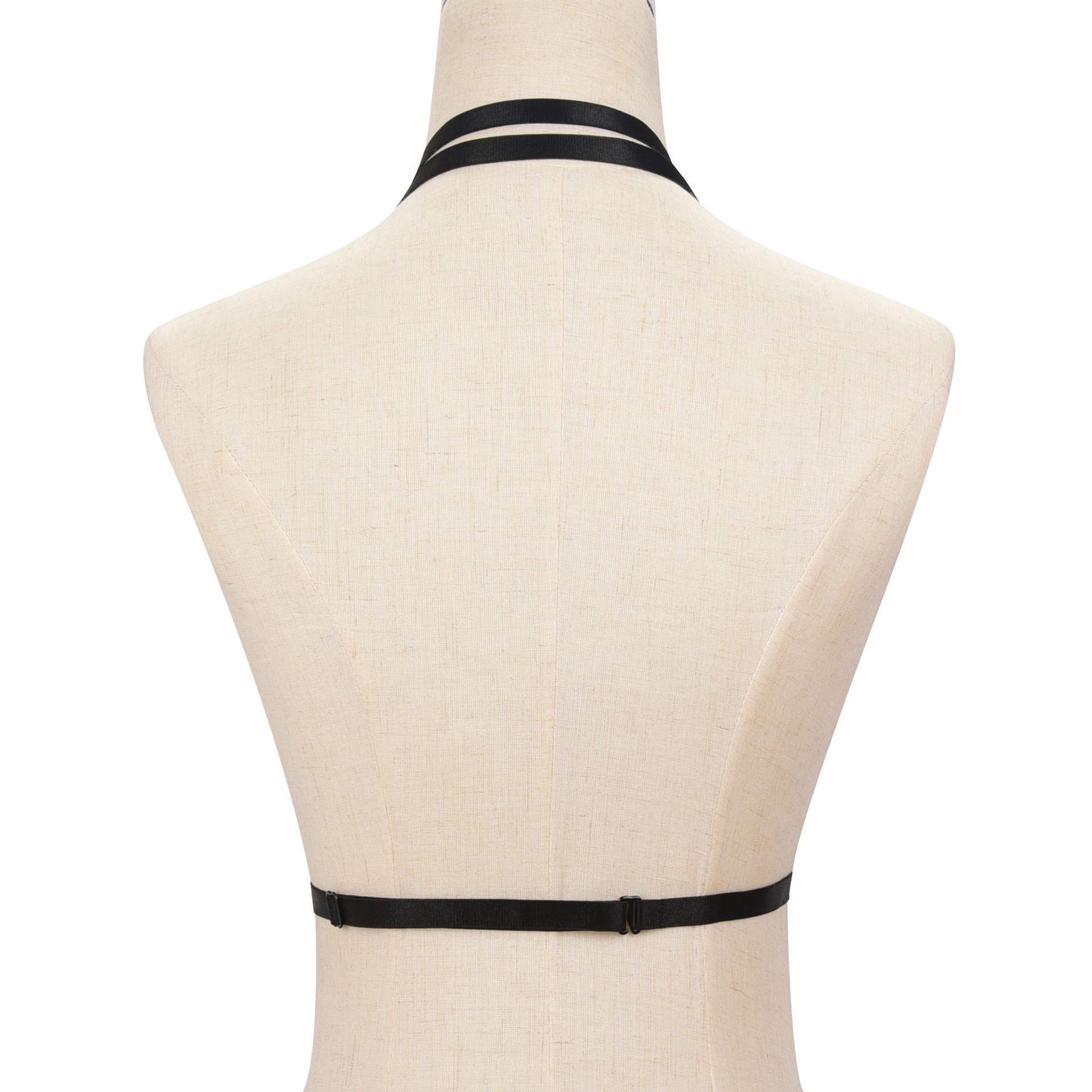 O0419--Hot selling black elastic band bra harness strap bra