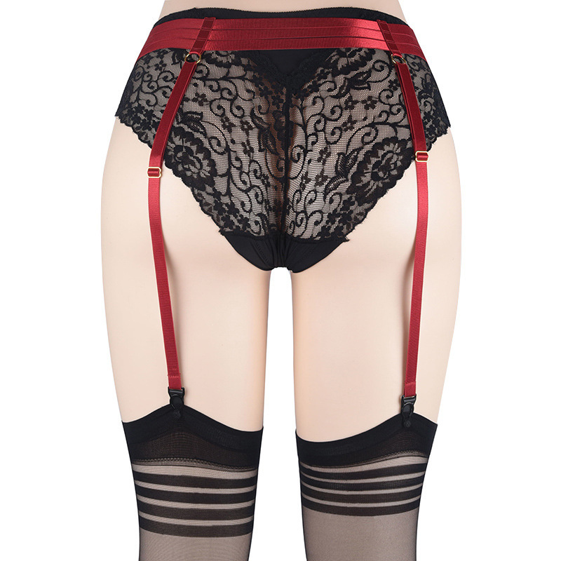 P0170-Tempting three-point no-take-off garter all-in-one goth sexy seduction sexy uniform underwear