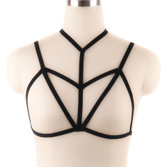 S0001--Popular sexy lingerie hollow elastic strap bra