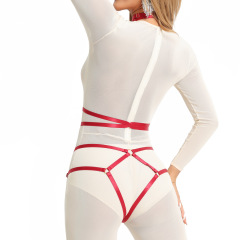 N0281-New all-in-one wire harness underwear European and American cross-border foreign trade nightclub sexy free-take-off temptation sexy suit