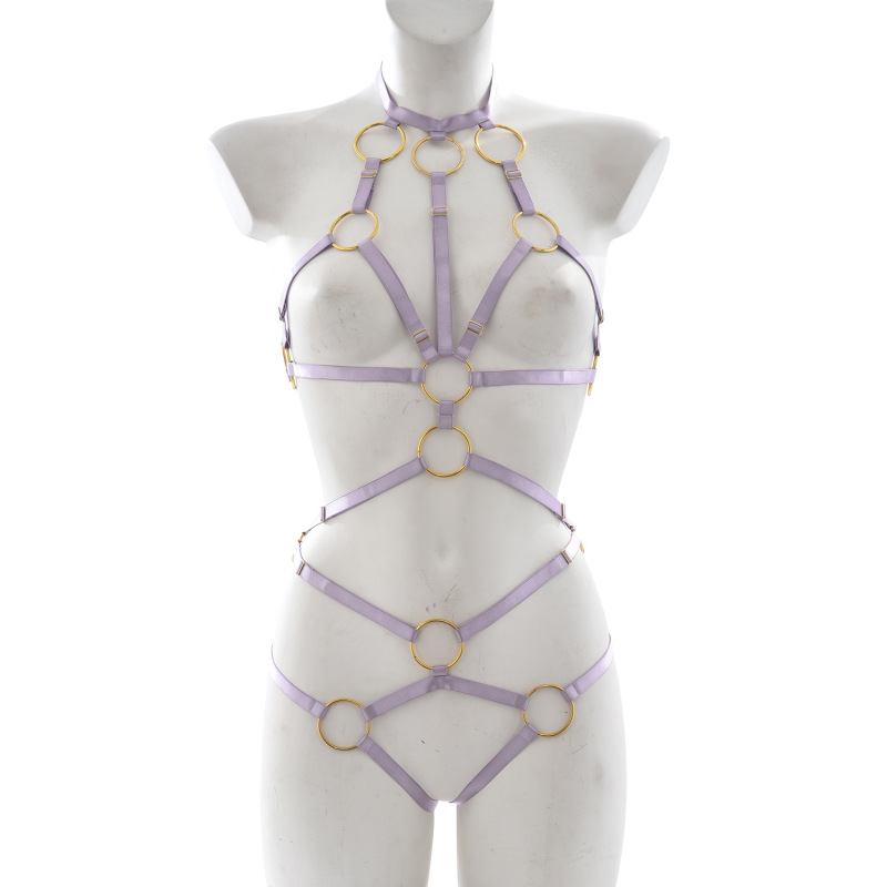N0220--SM Gothic Hollow Strap Underwear Dance Party Sexy Temptation Erotic Underwear