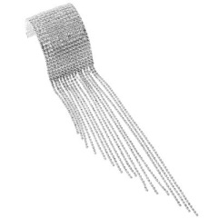 SL22403-European and American exaggerated super glitter bracelet, Internet celebrity tassel bracelet full of diamonds, fashionable and versatile bracelet, jewelry, high-end