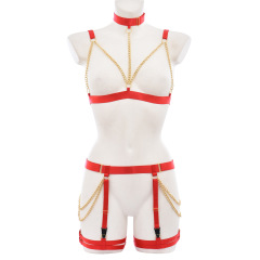 N0323-Sexy Hollow Women's Sexy Harness Strappy Underwear Set