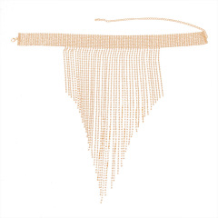 XL22403-Luxurious rhinestone tassel necklace European and American nightclub party sexy exaggerated body chain accessories