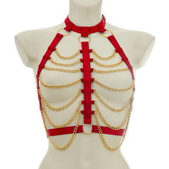 O0908--Multi-color optional hollow chain women's sexy harness