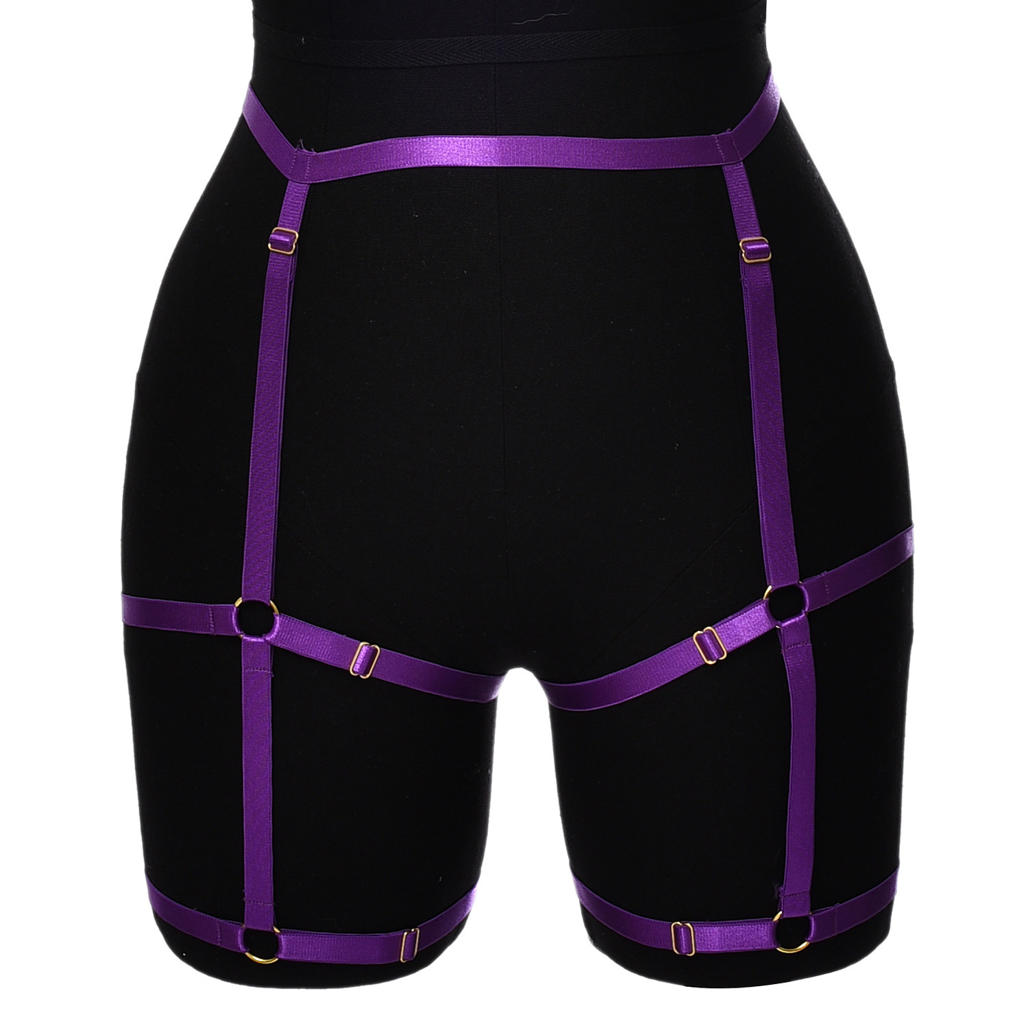 P0150-Multi-color optional sexy bondage strap elastic women's sexy harness panties