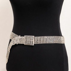 tb-21-Exaggerated hot girl diamond waist chain jewelry European and American fashionable and sexy multi-drainage diamond belt waist jewelry for women