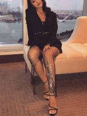 GC119-European and American clothing, sexy fishnet slit pants, waist slimming fishnet straight pants, mesh rhinestone fishnet pants