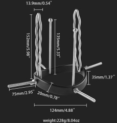 RYSM-130-B-ZTBH--Erotic resin base metal anal dilator can manually adjust the anus and vaginal dilator