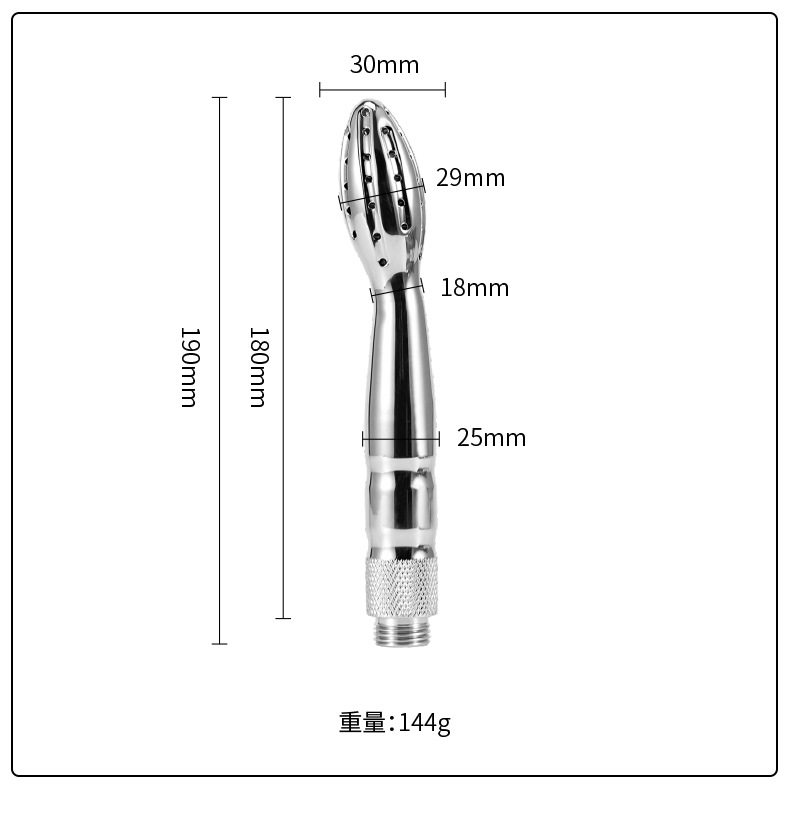 RYSM-153-ZB--Sex toys metal douche anal plug cleaner enema