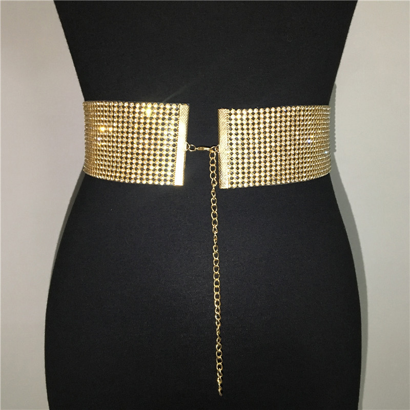 GC063-Body Chain Super Flash Waist Rhinestone Rhinestone Waist Chain Fashionable Girdle Belt for Women