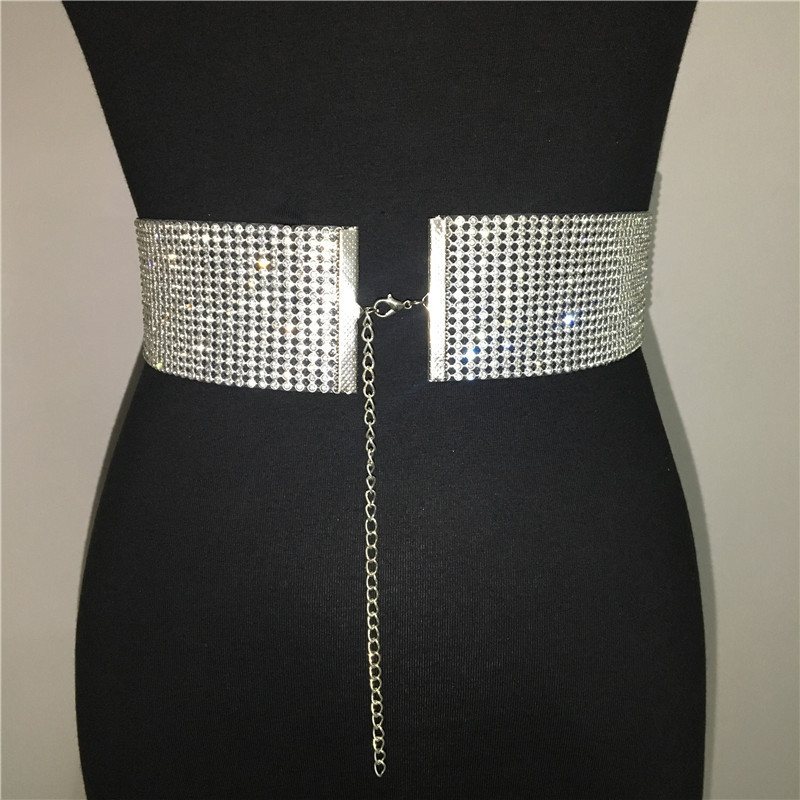 GC063-Body Chain Super Flash Waist Rhinestone Rhinestone Waist Chain Fashionable Girdle Belt for Women