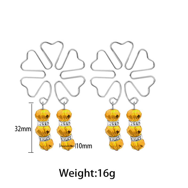 SZ024--New metal four-leaf clover breast clamp SM training sex toy