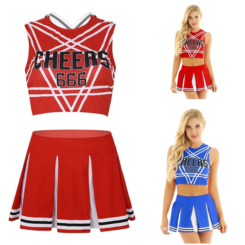 C39--Halloween Cheerleading Costumes Classic Cheerleading Uniforms Halloween Fancy Dresses