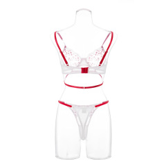 2026-Sexy Women's Floral Embroidered Underwear Bra Sexy Set