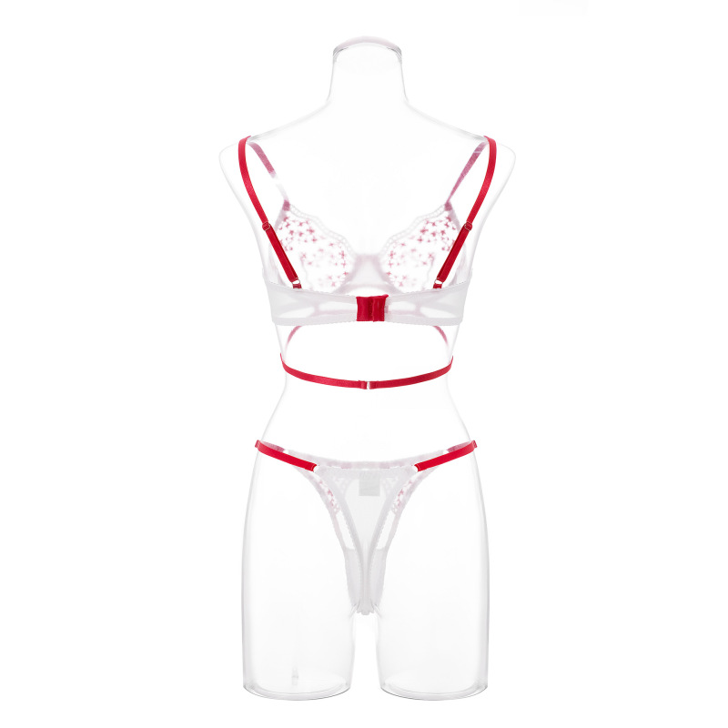 2026-Sexy Women's Floral Embroidered Underwear Bra Sexy Set