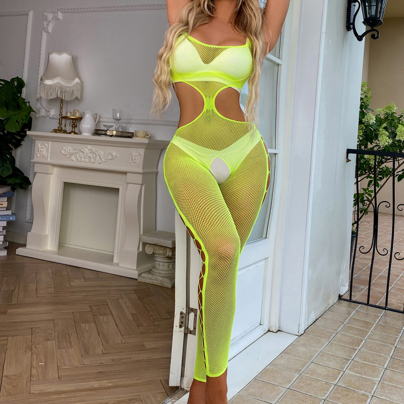 0046--New sexy suit hollow jumpsuit sexy underwear temptation