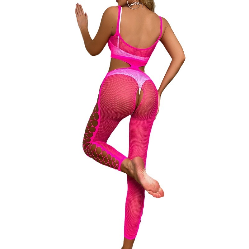 0046--New sexy suit hollow jumpsuit sexy underwear temptation
