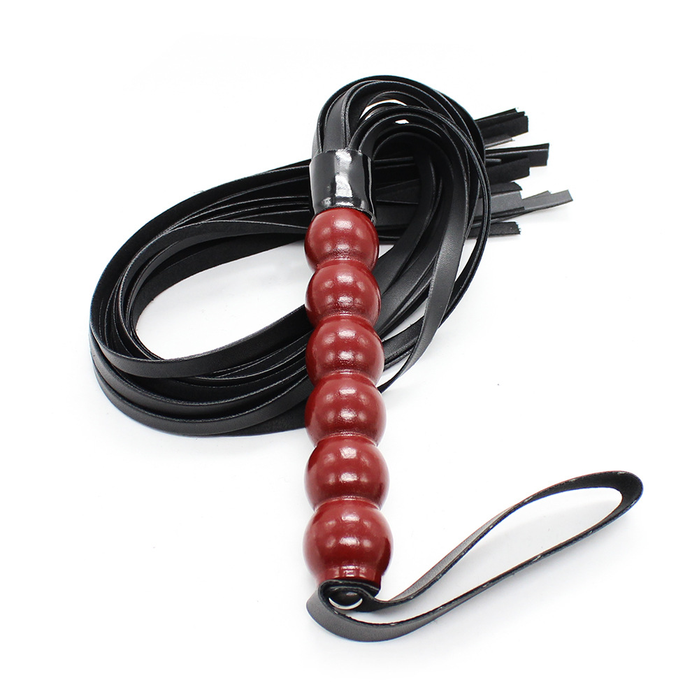 291302052-Sex toys, gourd handle, leather whip, loose whip, hand-woven riding whip, alternative toy