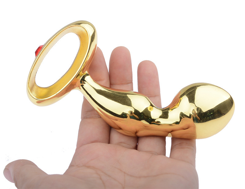 wo-32-For men and women who go out, they wear anchor metal anal plugs, adult products, anal expansion backcourt, hand-held handle anal plugs