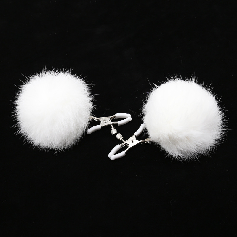 202400082-Sex toys, flirting feather breast clamps, breast clamps, alternative toys, couple bonding supplies