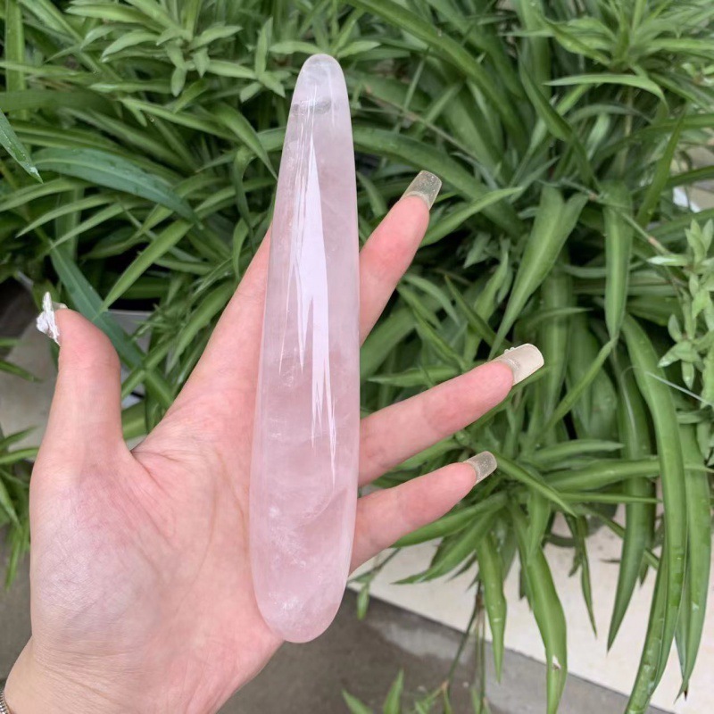 S158--Natural crystal multi-material crystal massage stick