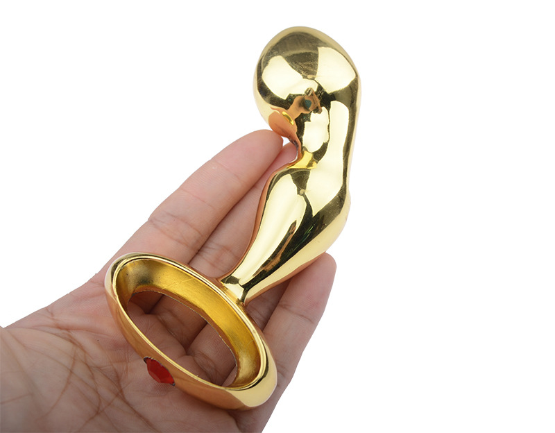 wo-32-For men and women who go out, they wear anchor metal anal plugs, adult products, anal expansion backcourt, hand-held handle anal plugs