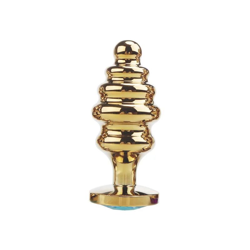 wo-31-Sexy SM metal back chamber threaded anal plug spiral stainless steel anal plug court expansion supplies