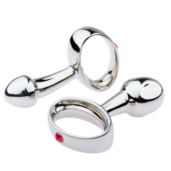 wo-33-Sex toys, back yard anal plug, hand-held pull ring anal plug, tadpole anal plug, alternative toy