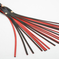 P025--Sexy leather whip spanking tool leather tassel loose whip flirting sp swatter