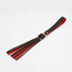 P025--Sexy leather whip spanking tool leather tassel loose whip flirting sp swatter